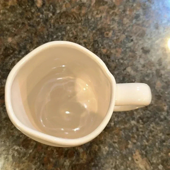 Rae Dunn HIS coffee tea mug drinking cup stoneware white color black font - Picture 2 of 5